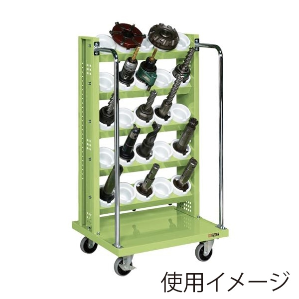 サカエ ツーリングワゴン UT-50×25個 4輪自在 グリーン TLR-15AN 1台(ご注文単位1台)【直送品】