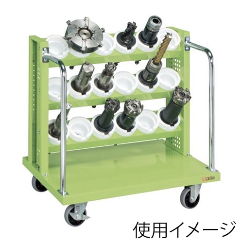 サカエ ツーリングワゴン UT-50×18個 自在+固定 グリーン TLR-33AJK 1台(ご注文単位1台)【直送品】