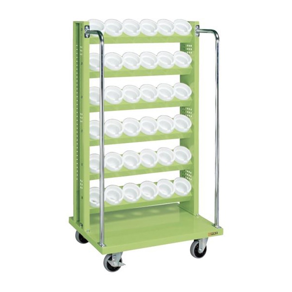 サカエ ツーリングワゴン UT-50×36個 4輪自在 グリーン TLR-36A 1台(ご注文単位1台)【直送品】