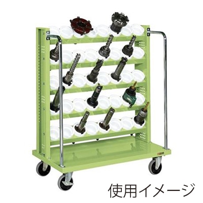 サカエ ツーリングワゴン UT-50×40個 4輪自在 グリーン TLR-25AN 1台(ご注文単位1台)【直送品】