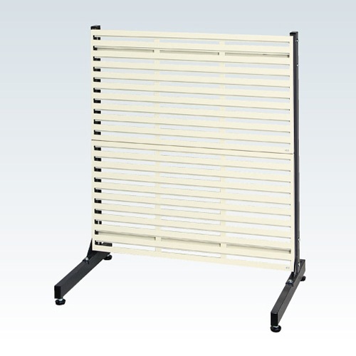 サカエ ラックシステム ルーバーパネルタイプ 固定式 アイボリー PLS-2LD 1台(ご注文単位1台)【直送品】