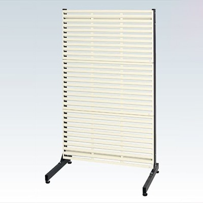 サカエ ラックシステム ルーバーパネルタイプ 固定式 アイボリー PLS-3LD 1台(ご注文単位1台)【直送品】