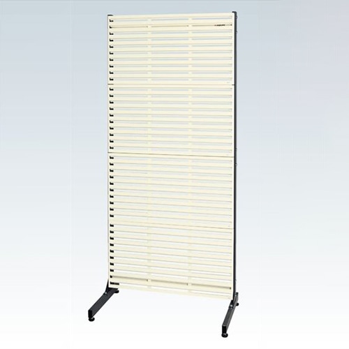 サカエ ラックシステム ルーバーパネルタイプ 固定式 アイボリー PLS-4LD 1台(ご注文単位1台)【直送品】