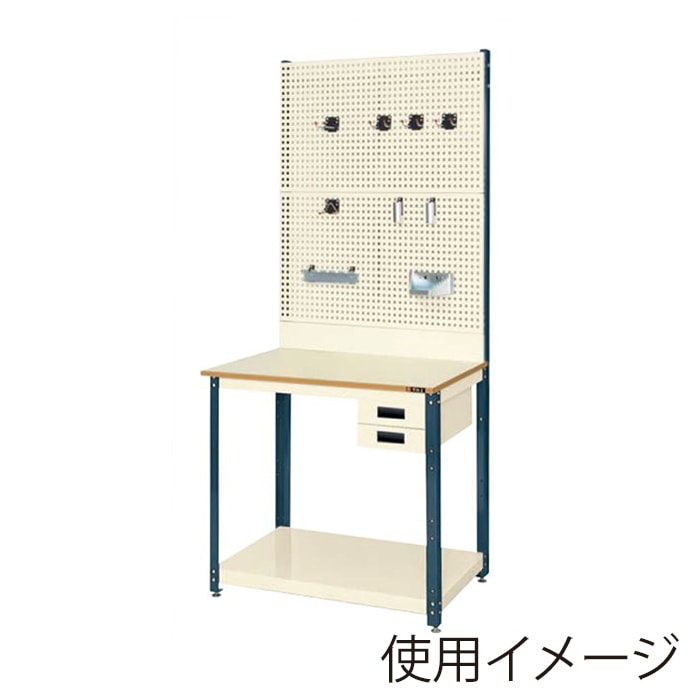 サカエ パネルラック2　天板・引出し2段付 アイボリー PN-920BND 1台（ご注文単位1台）【直送品】