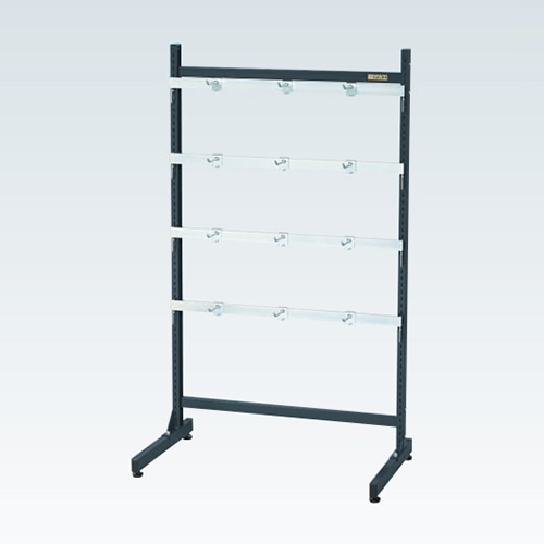 サカエ ラックシステム フックハンガータイプ 固定式 4段 PLS-15100D 1台(ご注文単位1台)【直送品】