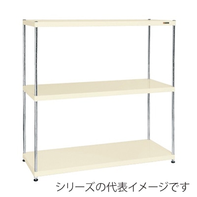 サカエ ニューCSパールラック 3段 固定式 間口1500mm アイボリー CSPRA-2213I 1台(ご注文単位1台)【直送品】
