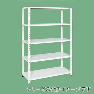 サカエサカエラック 5段 固定式 間口1200mm パールホワイト STN2-1218W 1台(ご注文単位1台)【直送品】