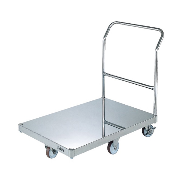 サカエ ステンレスパール台車　フラット型　クイックターン SUS304　ナイロンウレタン車 SUQ-G1SS 1台（ご注文単位1台）【直送品】