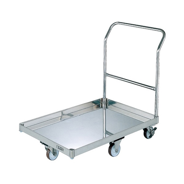 サカエ ステンレスパール台車　皿型　クイックターン SUS304　ナイロンウレタン車 SUQ-G1CSS 1台（ご注文単位1台）【直送品】