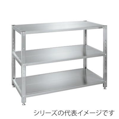 サカエ ステンレスサカエラック　3段　SUS430  STN1-1090SU4 1台（ご注文単位1台）【直送品】