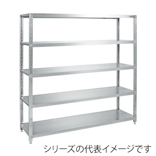 サカエ ステンレスサカエラック　5段　SUS430  STN1-1818SU4 1台（ご注文単位1台）【直送品】