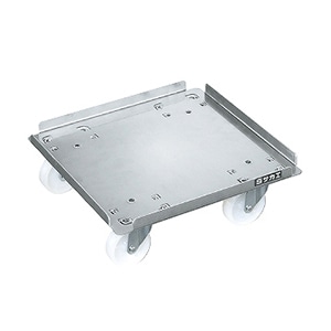 サカエ ステンレスキャリー 4方上向き SUS304 ナイロンウレタン車 SUC3-2SS 1台(ご注文単位1台)【直送品】