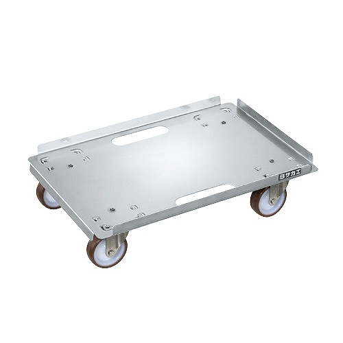 サカエ ステンレスキャリー 3方上向き SUS304 ナイロンウレタン車 SUC3-1SS 1台(ご注文単位1台)【直送品】