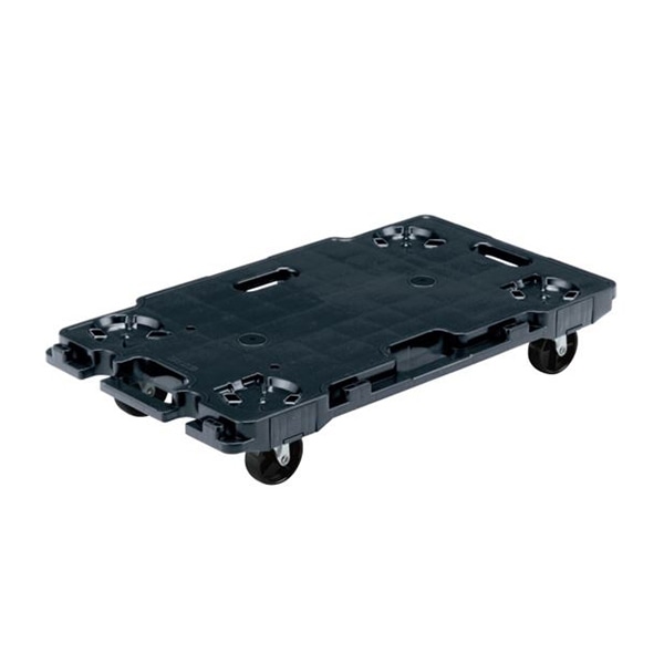 サカエサカエ連結キャリー 4輪自在 導電ゴム車 ブラック SCR-750D 1台(ご注文単位1台)【直送品】