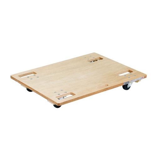 サカエ 板台車 スタッキング仕様 4輪自在 ゴム車 SD-8N 1台(ご注文単位1台)【直送品】