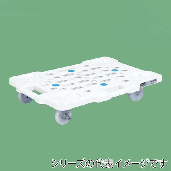 サカエサカエメッシュキャリー 自在+固定 10台セット ストッパー付 ナイロン車 ホワイト SCR-M450NKWSX 1セット(ご注文単位1セット)【直送品】