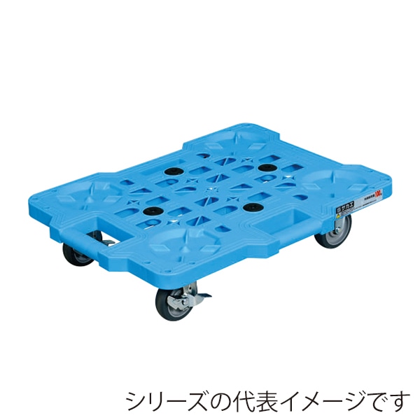 サカエサカエメッシュキャリー 4輪自在 10台セット ストッパー付 サイレント車 ブルー SCR-M400SEBSX 1セット(ご注文単位1セット)【直送品】