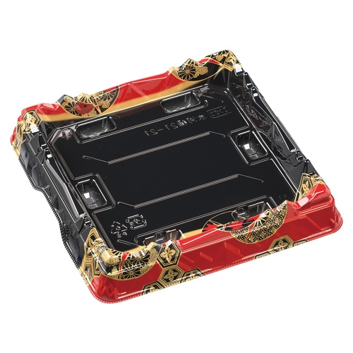 エフピコ 寿司容器 氷河桶 本体 21-21 平安赤 50枚/袋(ご注文単位8袋)【直送品】