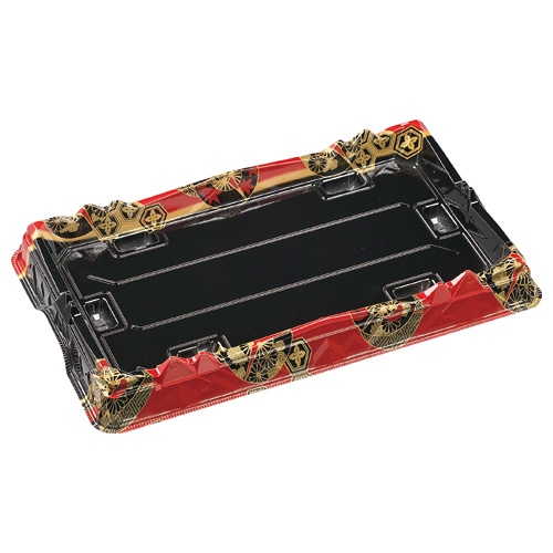 エフピコ 寿司容器 氷河桶 本体 33-20 平安赤 10枚/袋(ご注文単位24袋)【直送品】