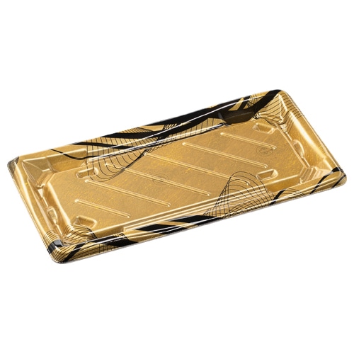 エフピコ 寿司容器 彩風 本体 2-6 はくざ金彩 50枚/袋(ご注文単位12袋)【直送品】