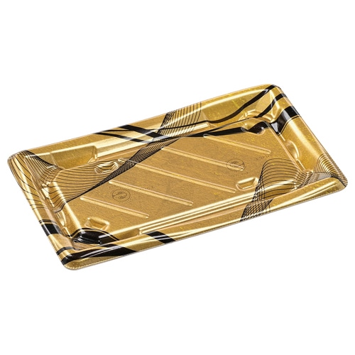 エフピコ 寿司容器 彩風 本体 2-5 はくざ金彩 50枚/袋(ご注文単位16袋)【直送品】