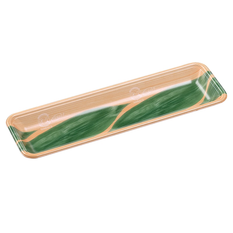 エフピコ 発泡トレー容器 FLB-K10-25 エコ木目葉らん 100枚/袋（ご注文単位16袋）【直送品】