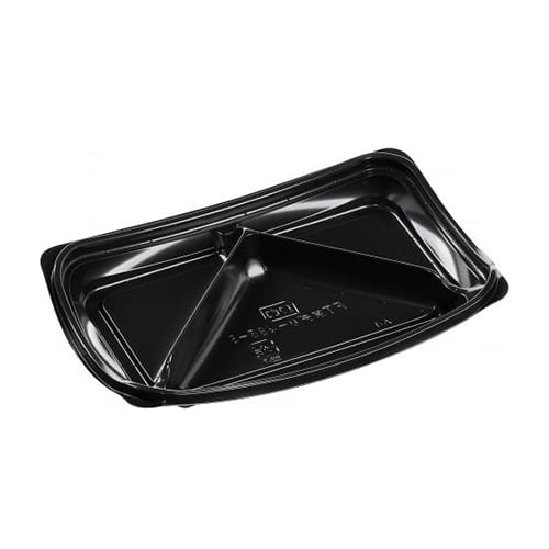 エフピコ 惣菜容器 FT京デリ-435-3 本体 黒 50枚/袋（ご注文単位12袋）【直送品】