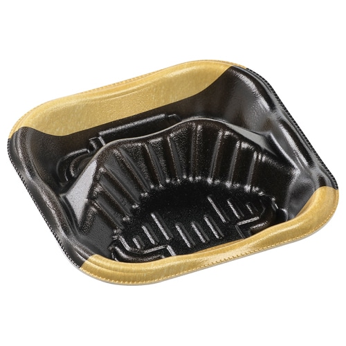 エフピコ 惣菜容器 MFP-ホットキッチン 本体 06TK 金座黒 50枚/袋(ご注文単位30袋)【直送品】