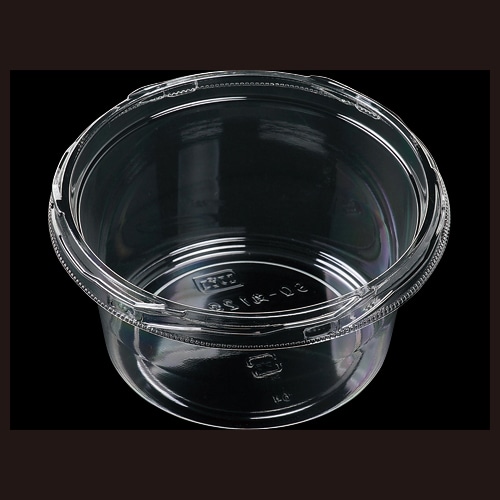 エフピコ 惣菜容器　SQ-丸　本体 129-430（V） 透明 50枚/袋（ご注文単位20袋）【直送品】
