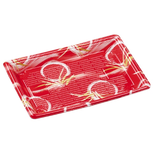 エフピコ 寿司容器 もり 本体 110(V1) 風月レッド 50枚/袋(ご注文単位24袋)【直送品】