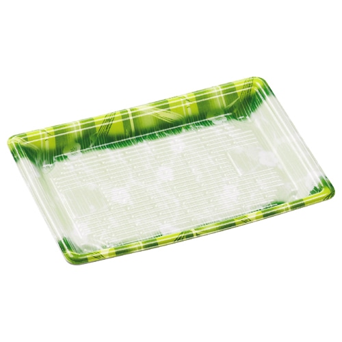 エフピコ 寿司容器 もり 本体 110(V1) 静香グリーン 50枚/袋(ご注文単位24袋)【直送品】