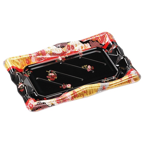 エフピコ 寿司容器 氷河 本体 2-4 V1 花錦 50枚/袋(ご注文単位18袋)【直送品】