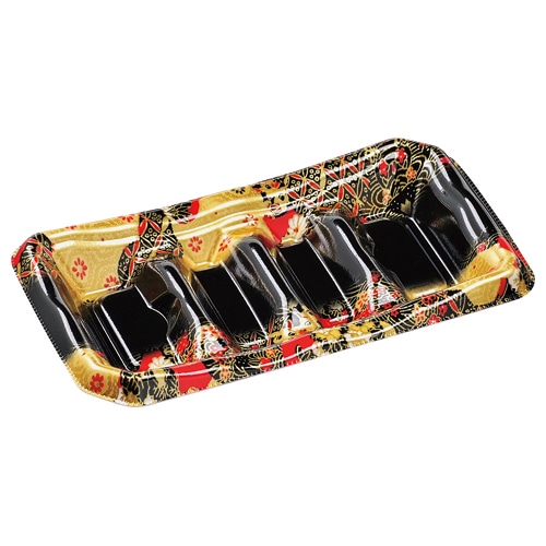 エフピコ 寿司容器　元禄　本体 20-11細巻（V1） 京雅黒 50枚/袋（ご注文単位24袋）【直送品】