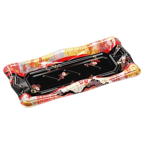 エフピコ 寿司容器 氷河 本体 1-4 V1 花錦 50枚/袋(ご注文単位24袋)【直送品】