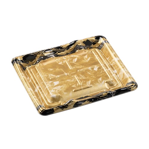 エフピコ 刺身容器 大波台 本体 19-17 荒波金 50枚/袋（ご注文単位18袋）【直送品】