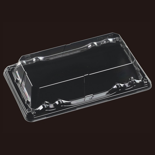 エフピコ 寿司容器 大波皿 嵌合高蓋 T-大波皿2-5嵌合高蓋APETエコH 50枚/袋(ご注文単位16袋)【直送品】