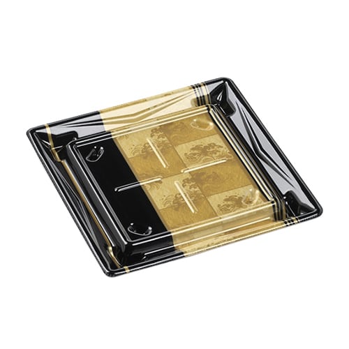 エフピコ 刺身容器 Sステージ 本体 19-19 輪島金 50枚/袋（ご注文単位12袋）【直送品】