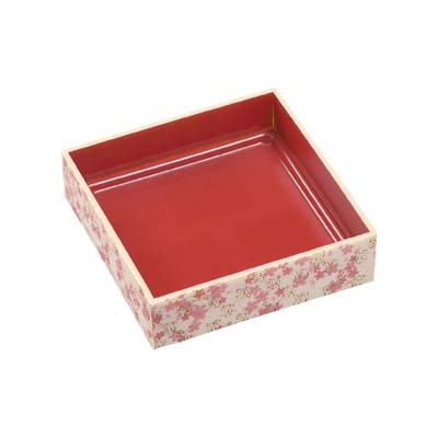 エフピコ 折箱 WPS-角 本体 150-150 V 花かすみ朱 15枚/袋(ご注文単位20袋)【直送品】