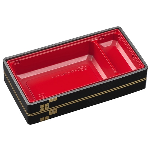 エフピコ 折箱弁当容器 本体 WU-302-44 本陣赤 15枚/袋(ご注文単位18袋)【直送品】