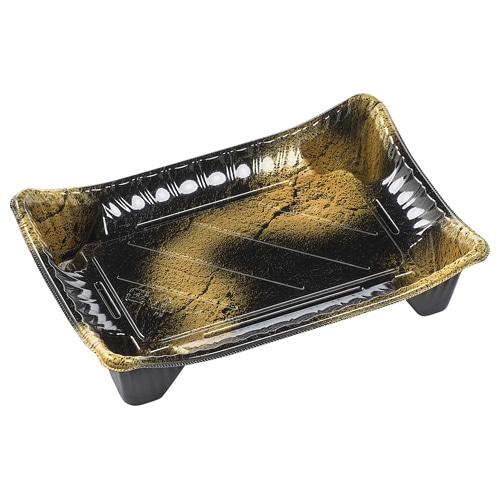 エフピコ 寿司容器 京錦 本体 2-4 渋み金 50枚/袋(ご注文単位12袋)【直送品】