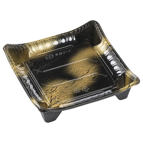 エフピコ 寿司容器 京錦 本体 3-3 渋み金 50枚/袋(ご注文単位8袋)【直送品】