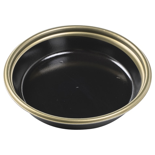 エフピコ 寿司桶容器 新桶 本体 新1人桶P 金フチ黒 25枚/袋(ご注文単位16袋)【直送品】