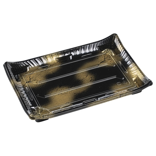 エフピコ 寿司容器 京錦 本体 3-8 渋み金 10枚/袋(ご注文単位20袋)【直送品】