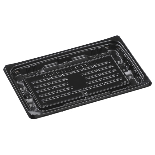 エフピコ 惣菜容器　FTプレイン　本体 20-13（20） 黒 50枚/袋（ご注文単位18袋）【直送品】