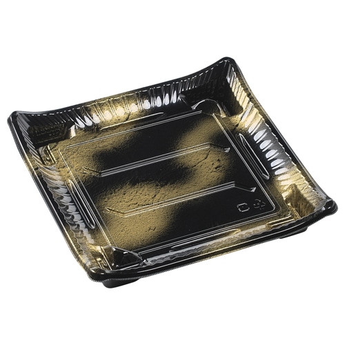 エフピコ 寿司容器　京錦　本体 24-24 渋み金 25枚/袋（ご注文単位8袋）【直送品】