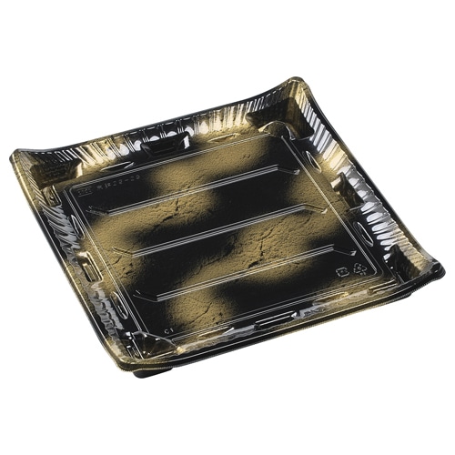 エフピコ 寿司容器　京錦　本体 29-29 渋み金 10枚/袋（ご注文単位15袋）【直送品】