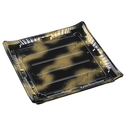 エフピコ 寿司容器　京錦　本体 32-32 渋み金 10枚/袋（ご注文単位10袋）【直送品】