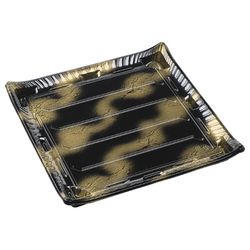 エフピコ 寿司容器　京錦　本体 35-35 渋み金 10枚/袋（ご注文単位10袋）【直送品】