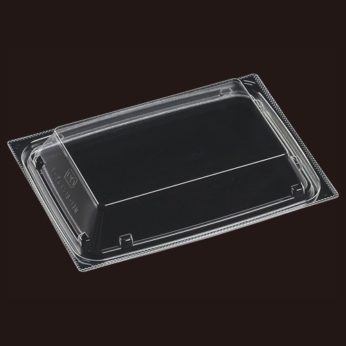エフピコ 惣菜容器　プレイン　内嵌合蓋 T-プレイン18-13内嵌蓋OPS　M  50枚/袋（ご注文単位18袋）【直送品】