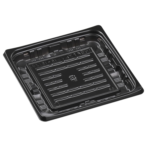 エフピコ 惣菜容器　FTプレイン　本体 15-15（20） 黒 50枚/袋（ご注文単位24袋）【直送品】